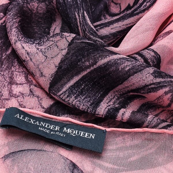 Alexander McQueen - Pink Skull Scarf